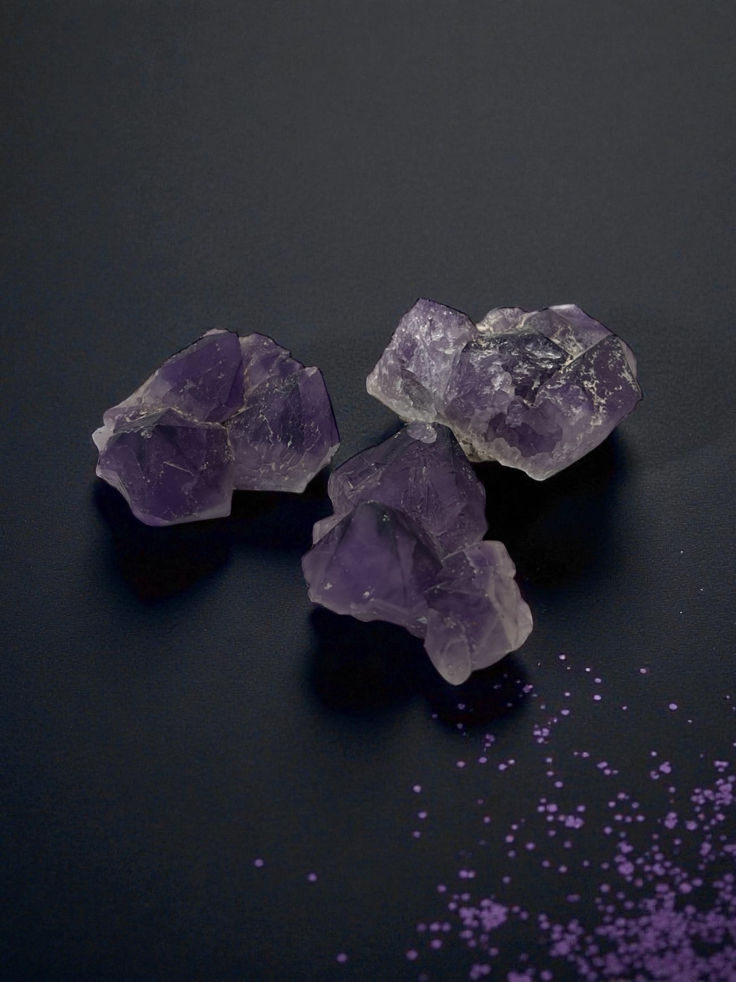 Amethyst Dark Purple Raw Clusters