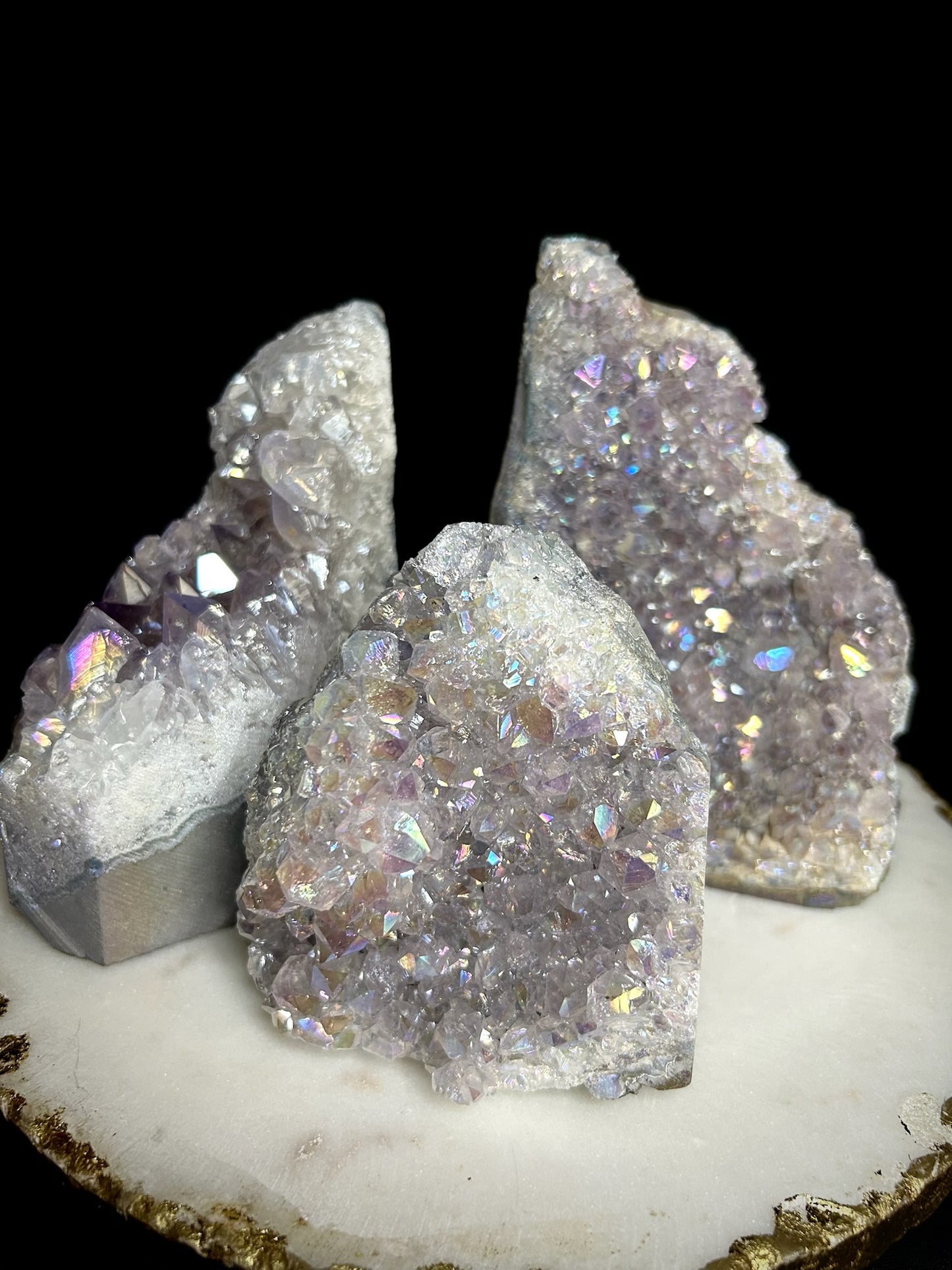 Angel Aura Amethyst Clusters