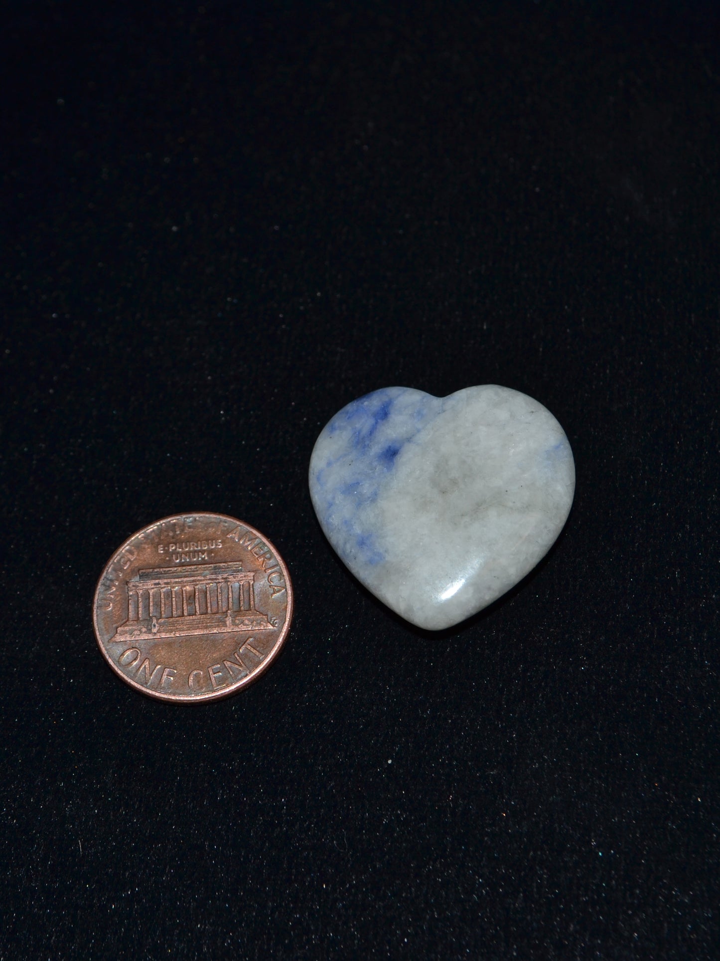 Blue Quartz Hearts