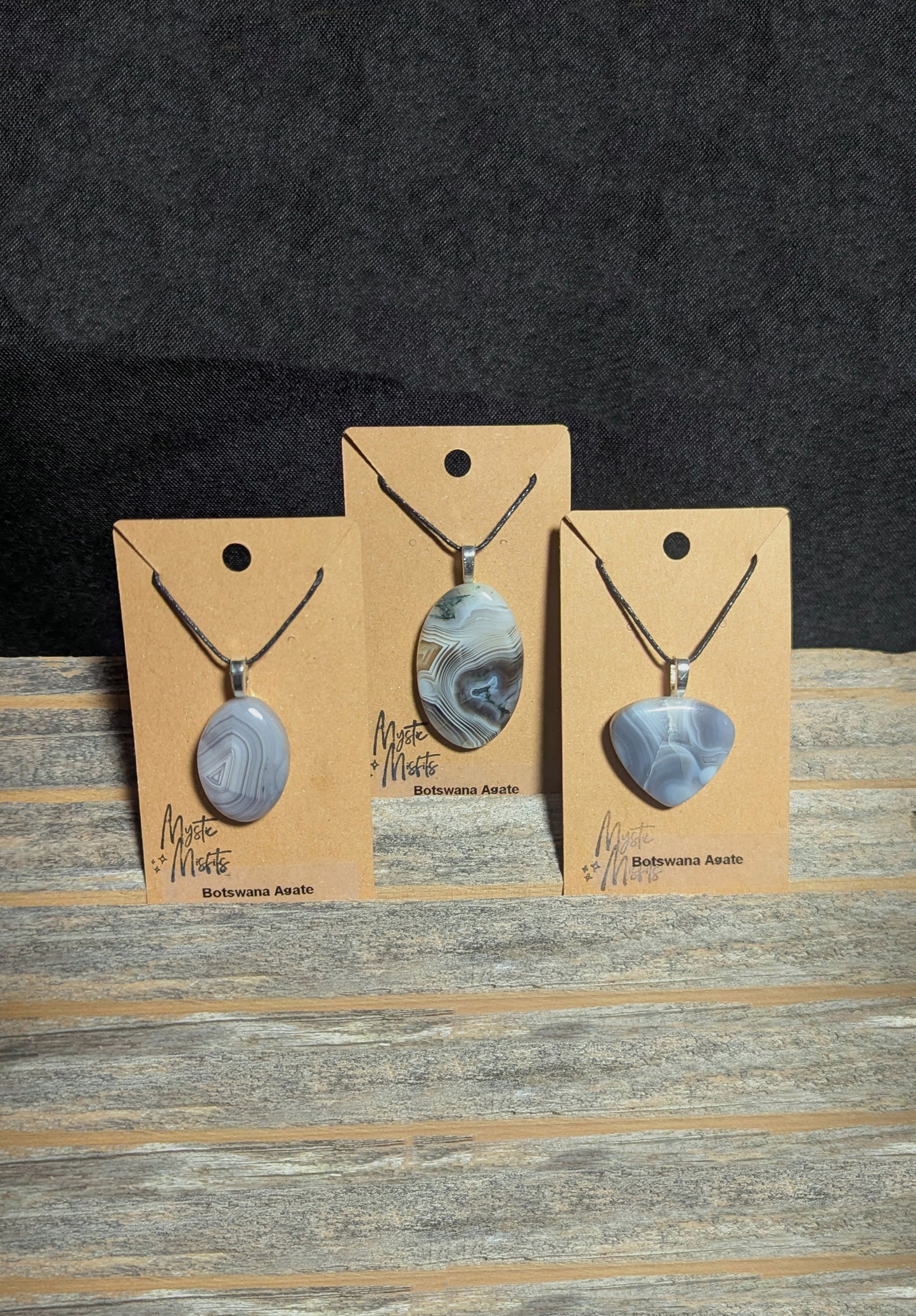 Botswana Agate Pendants