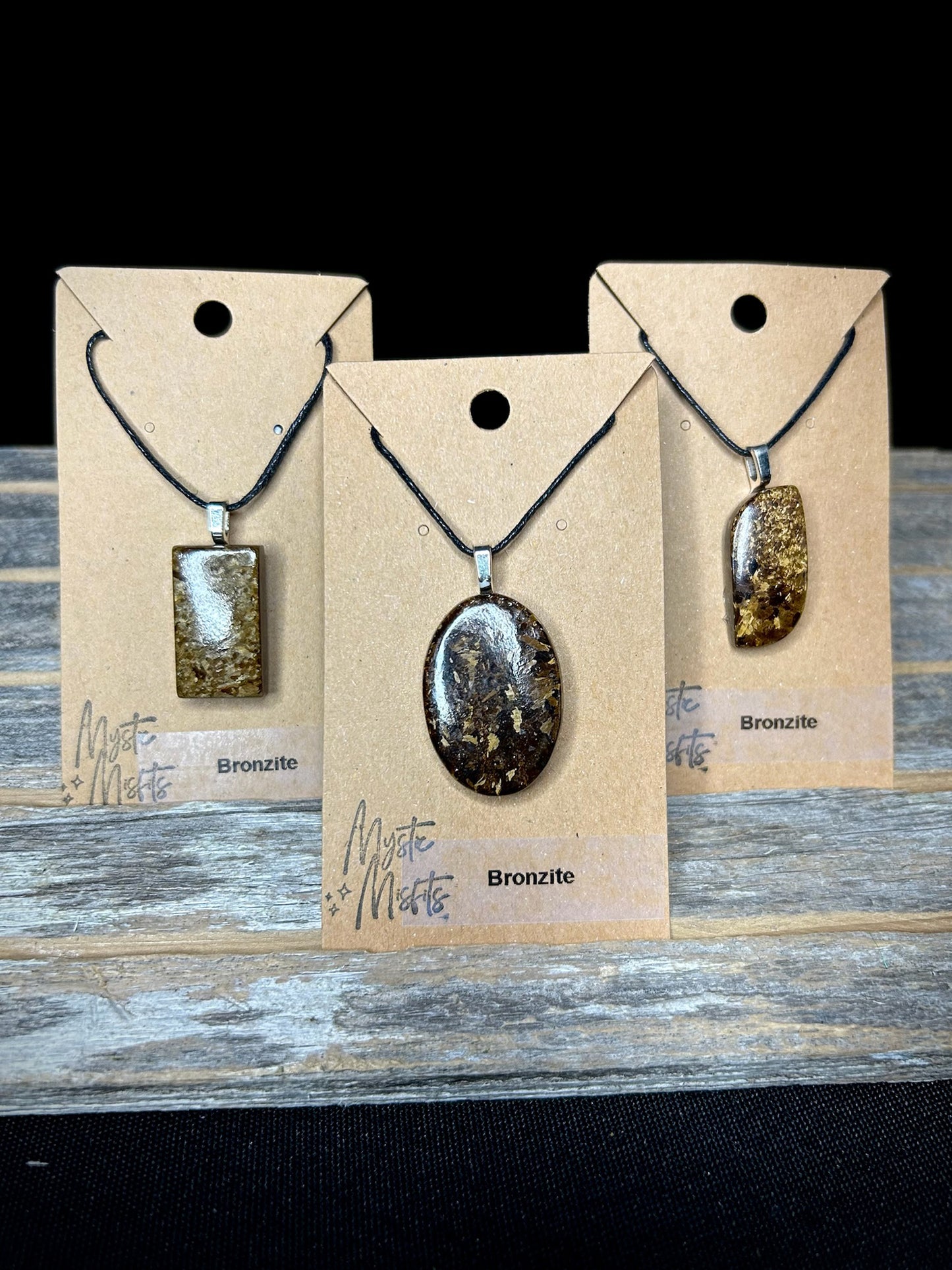 Bronzite Pendants