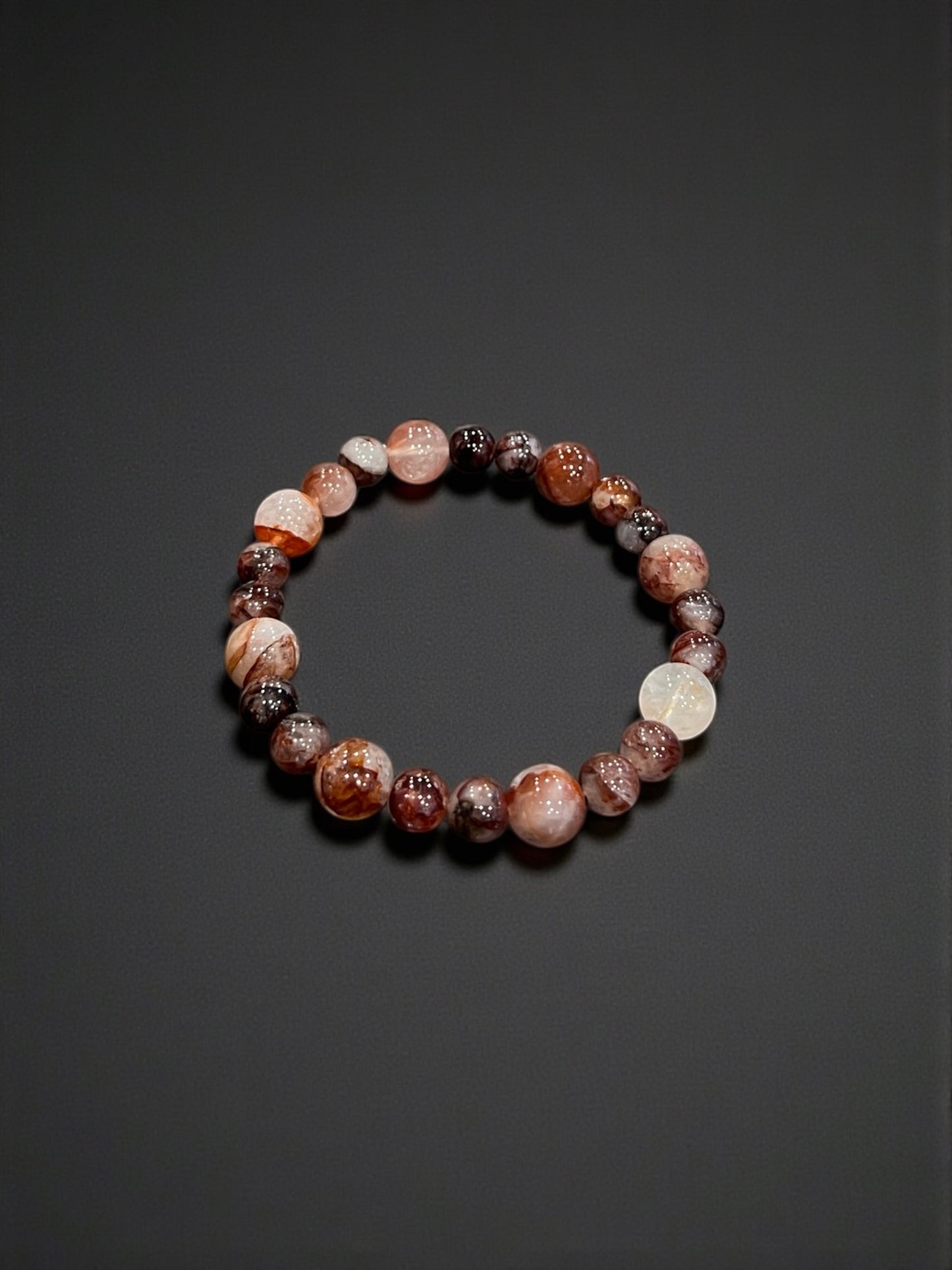 Fire Quartz Bead Bracelets