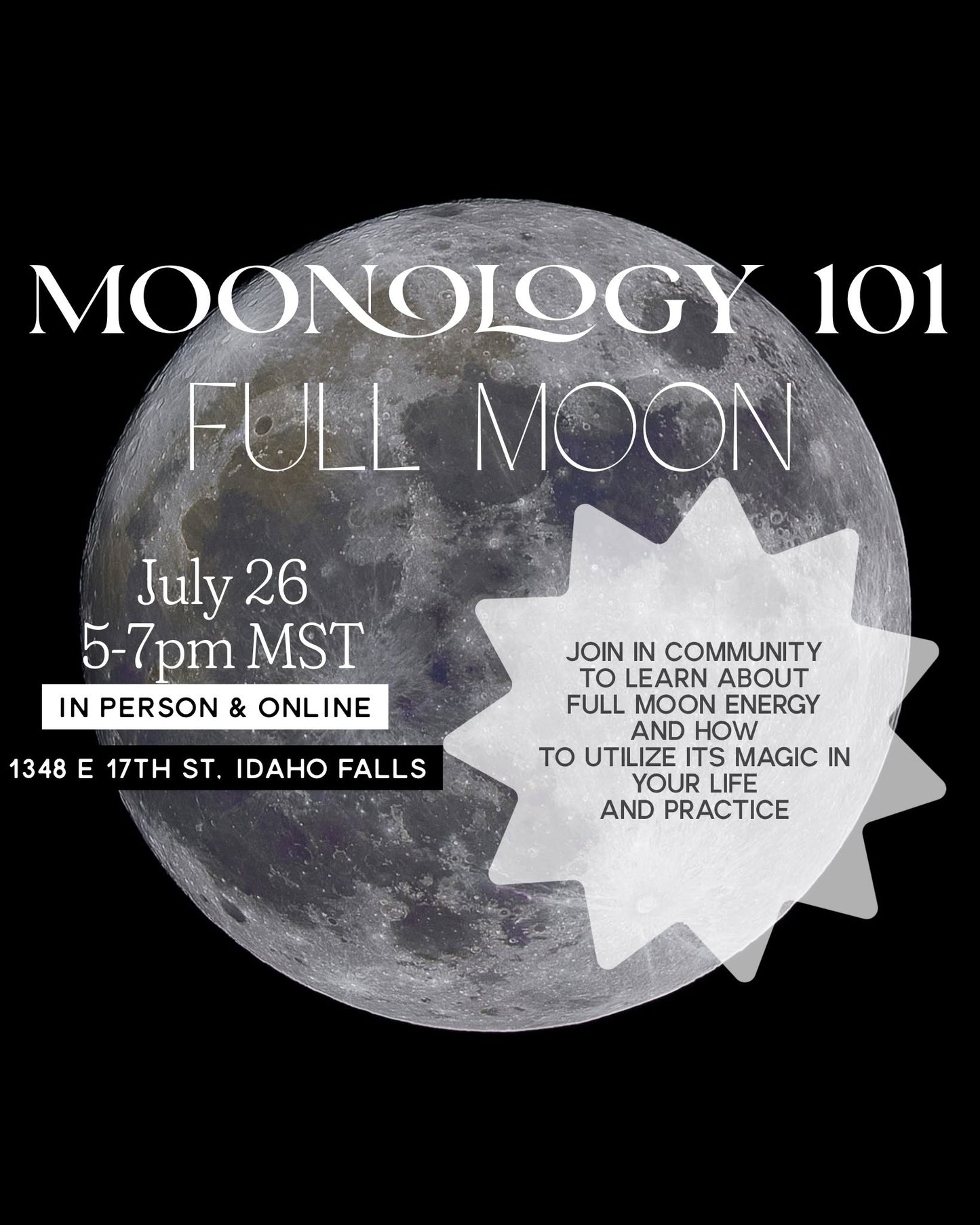 Moonology 101: Full Moon Class