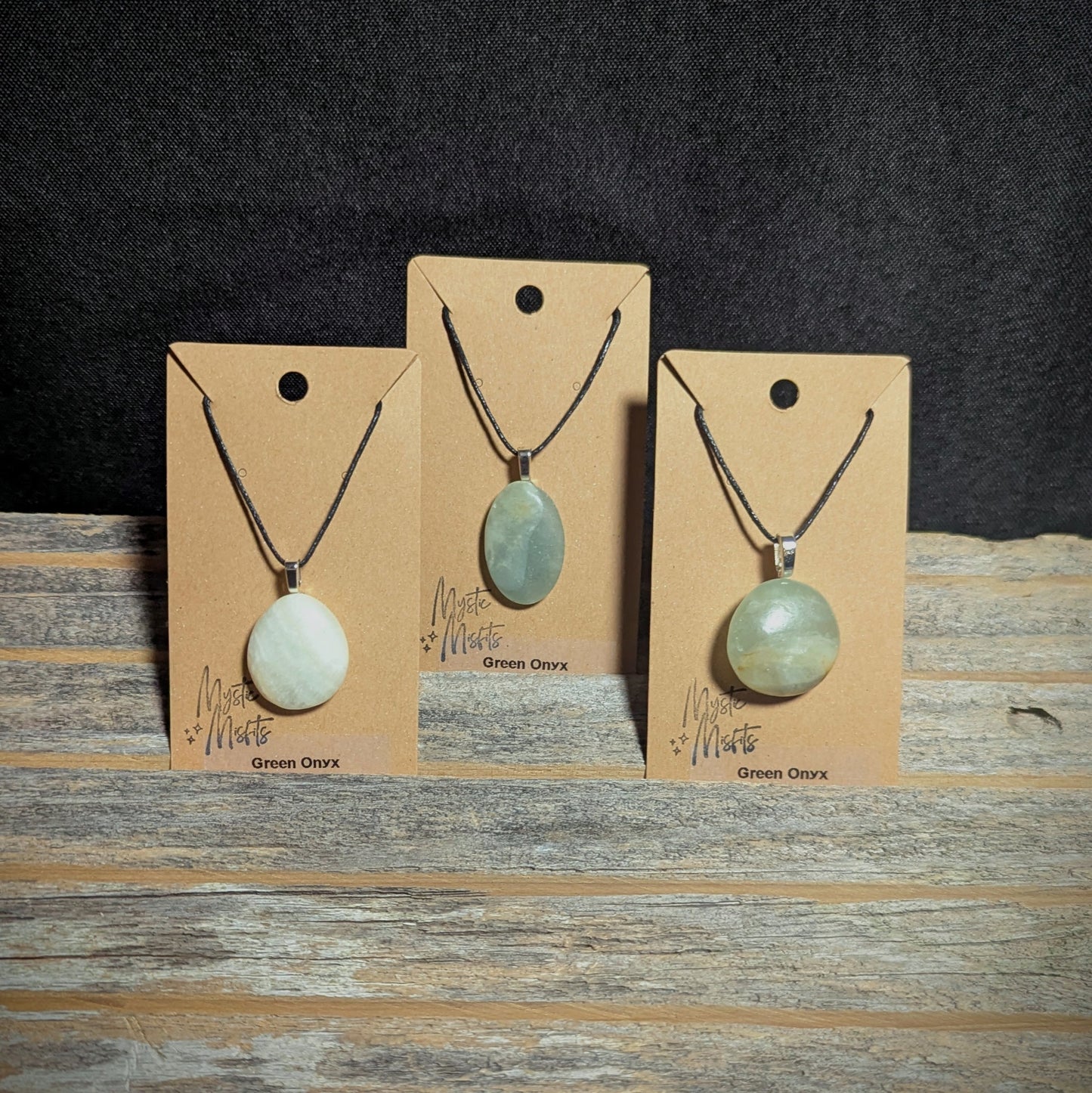 Green Calcite Pendants