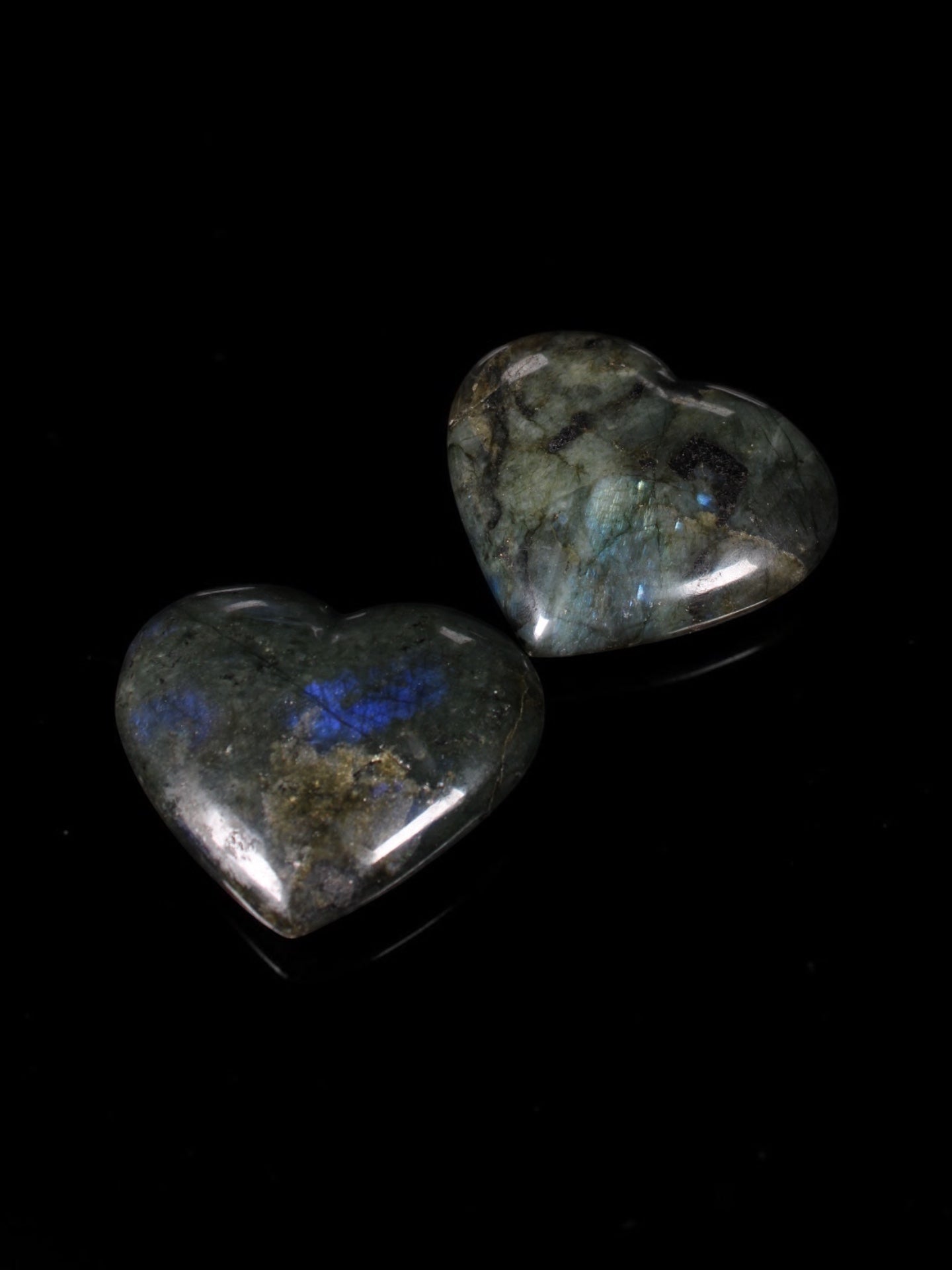 Labradorite Hearts