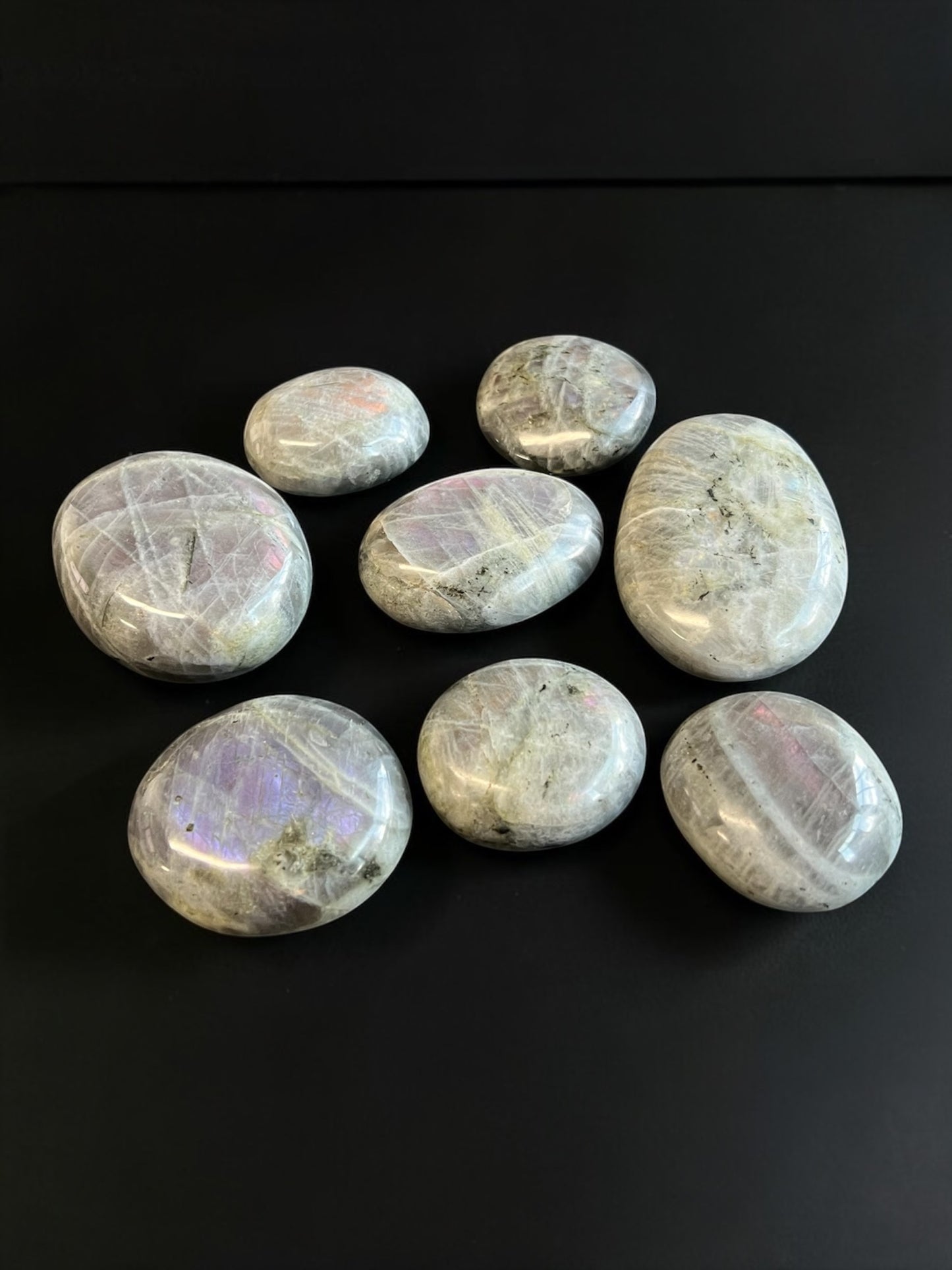 Labradorite Palmstones - Purple Flash