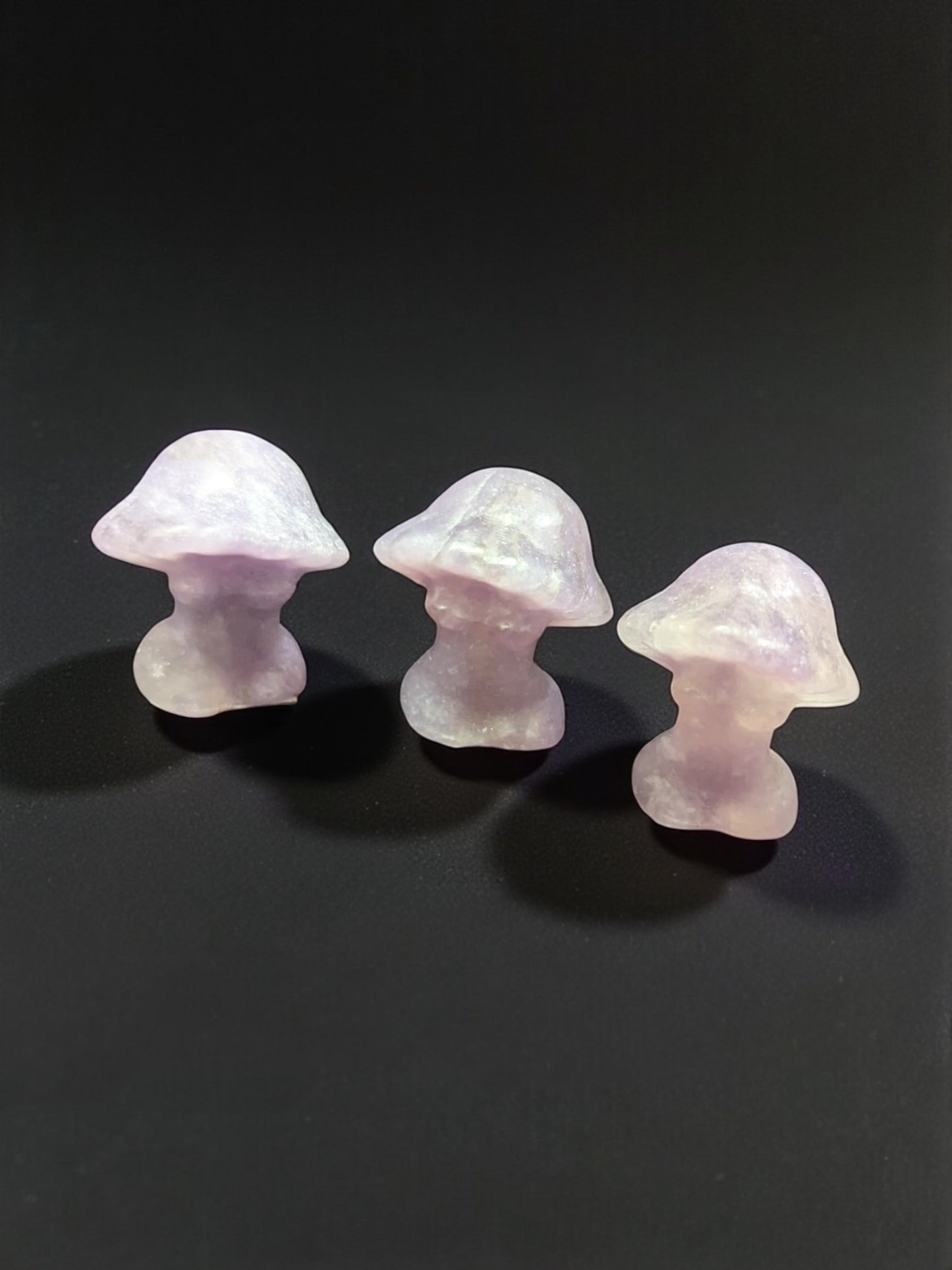 Lepidolite Carved Mushroom Goddess