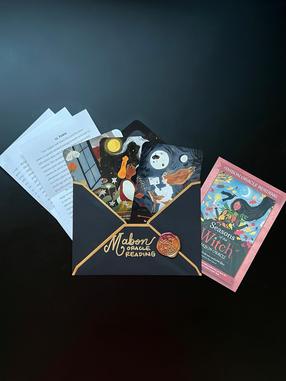 Mystery Mabon Oracle Reading Envelopes (Seasonal)