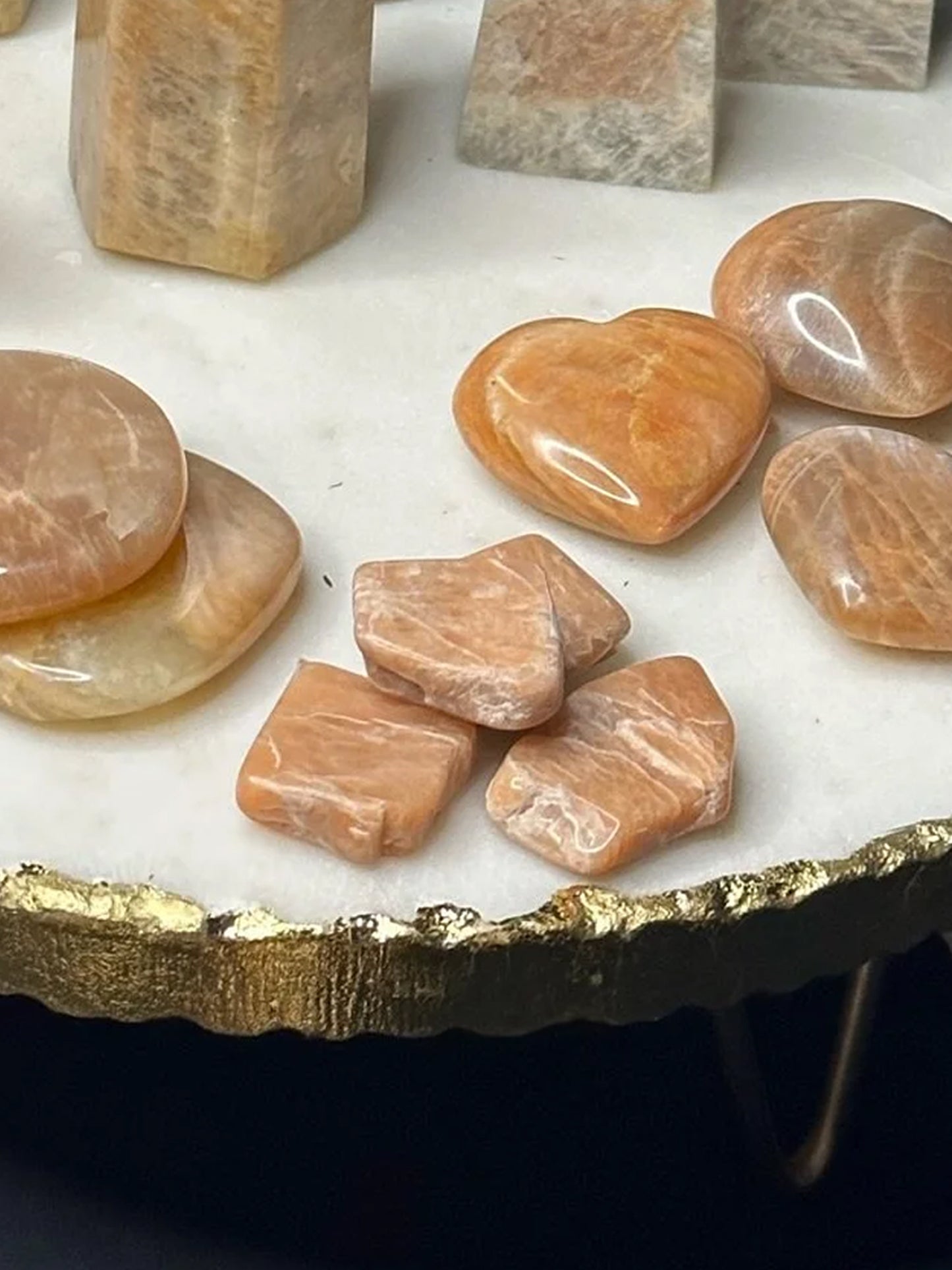 Peach Moonstone Tumbles