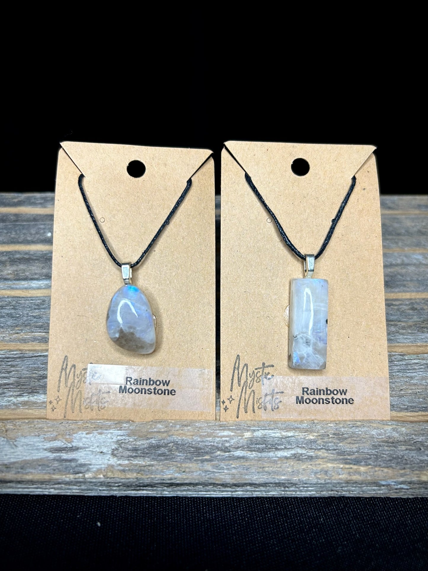 Rainbow Moonstone Pendants