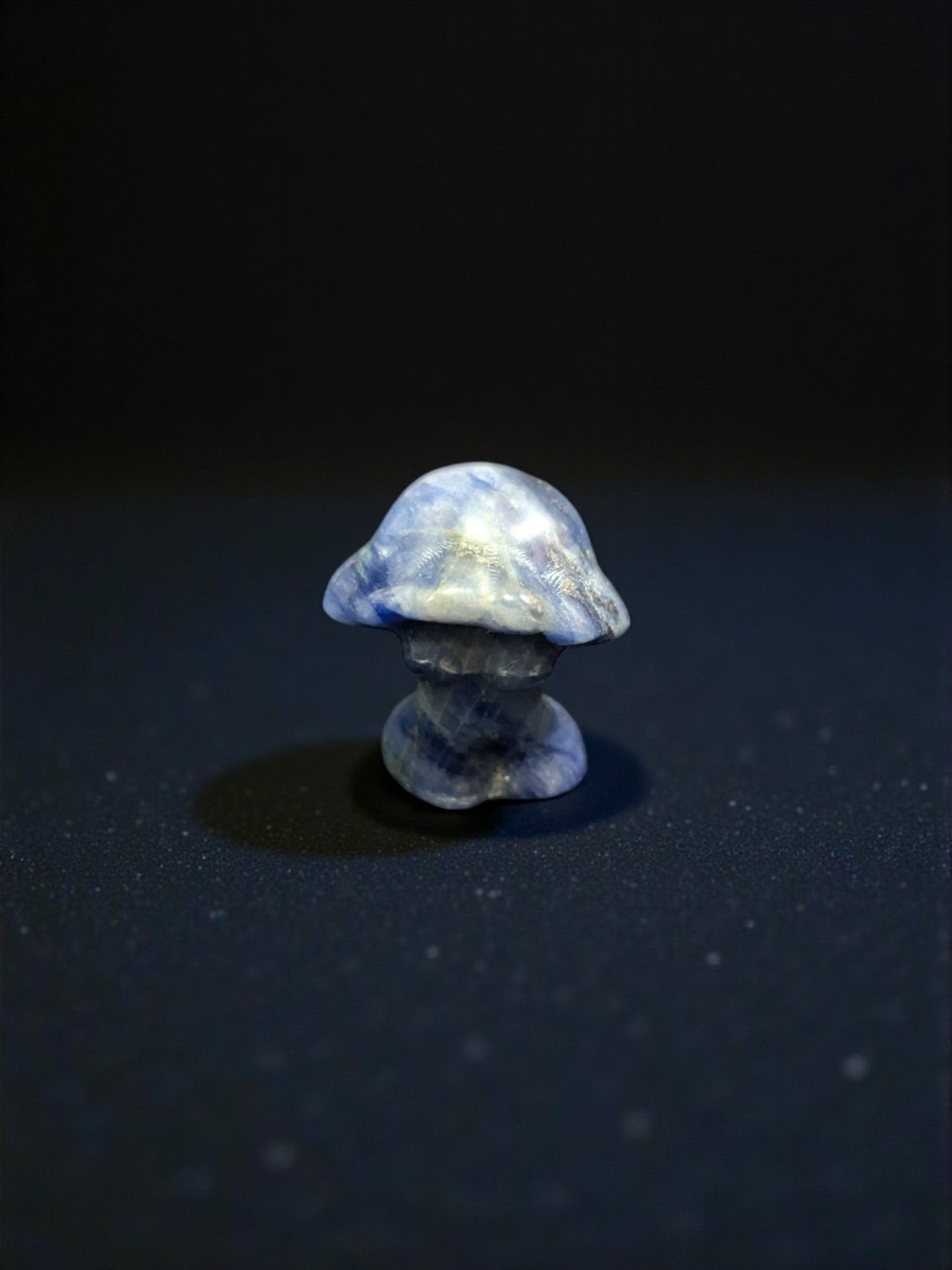 Sodalite Carved Mushroom Goddess