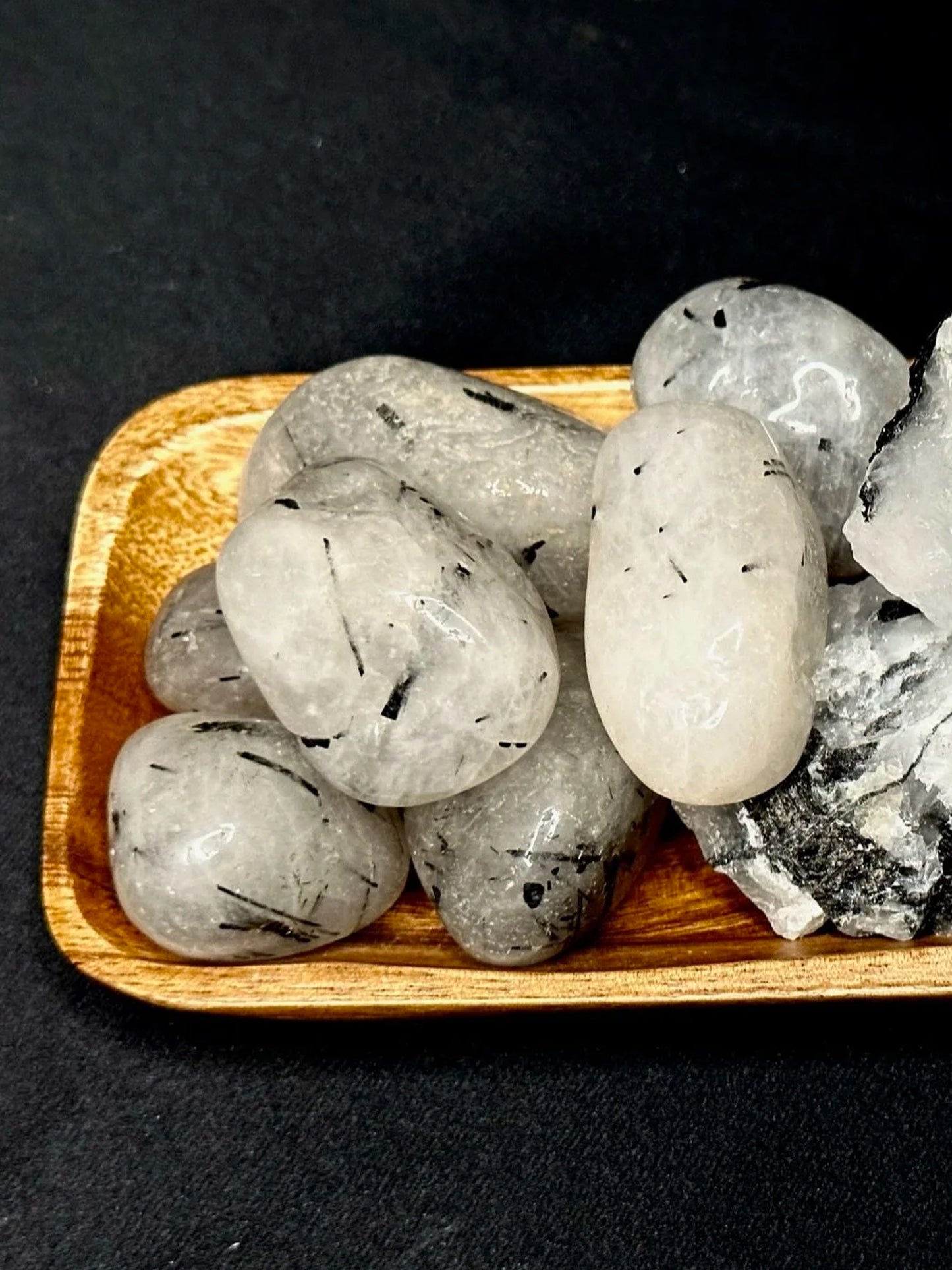 Tourmaline Quartz Tumbles