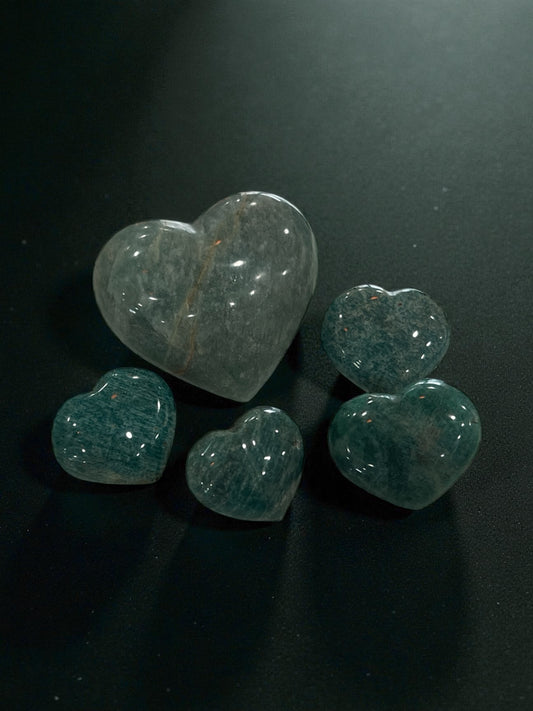 Amazonite Hearts