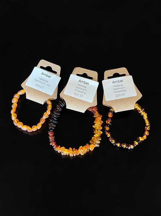 Amber Bead Bracelets