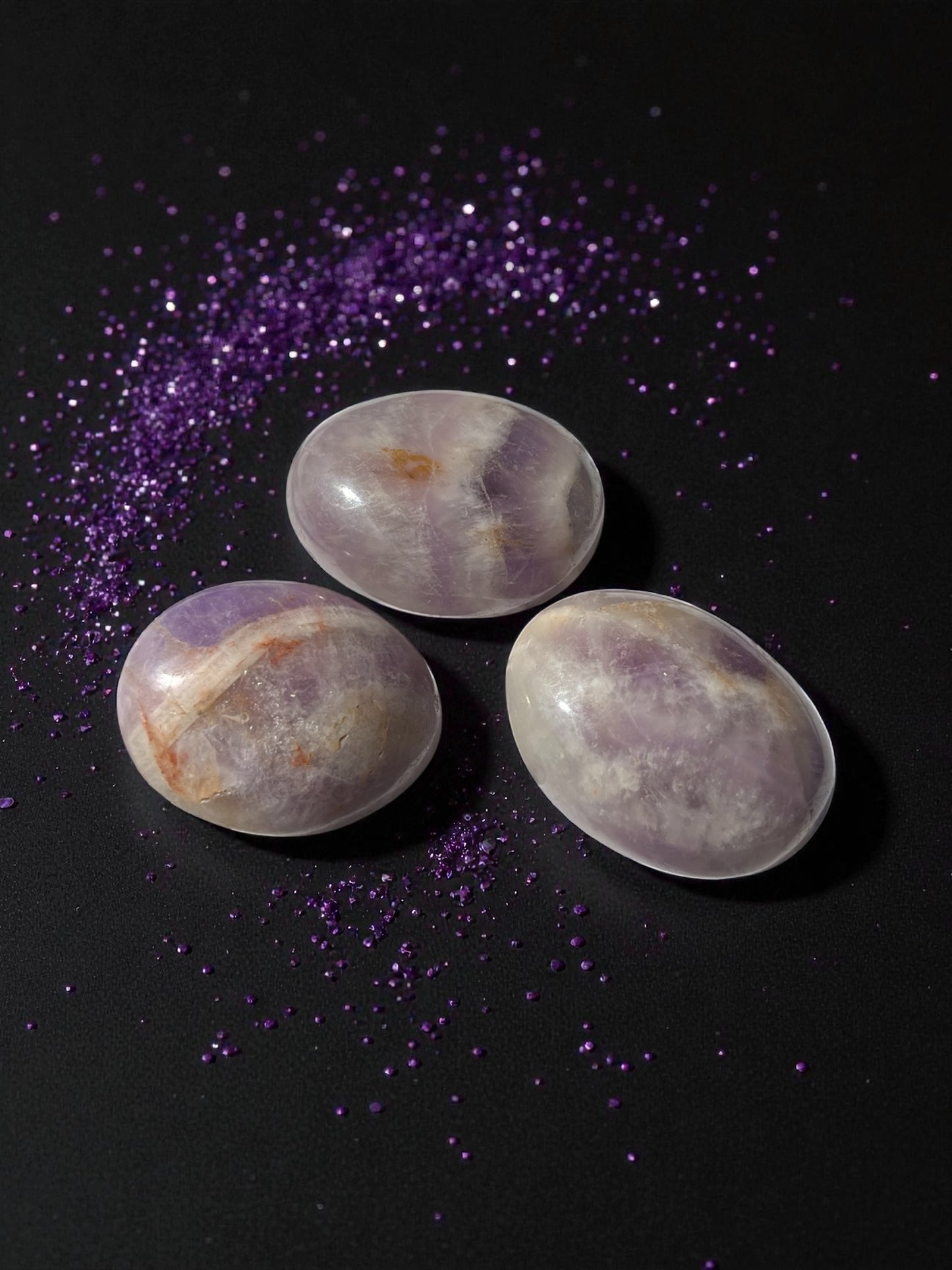 Amethyst Palmstones