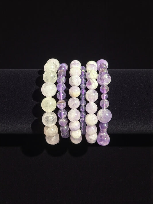 Amethyst Bead Bracelets