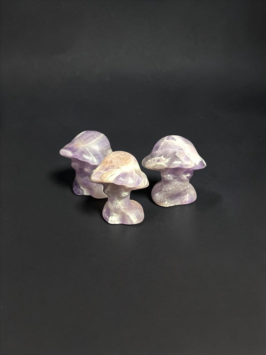 Amethyst Carved Mushroom Goddess