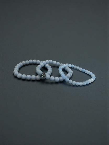 Angelite Bead Bracelets