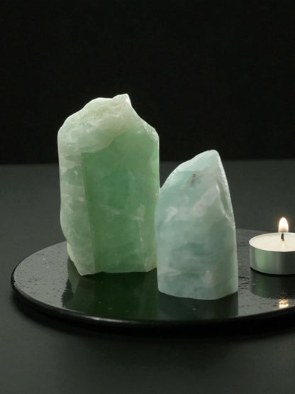 Aquamarine Raw Towers