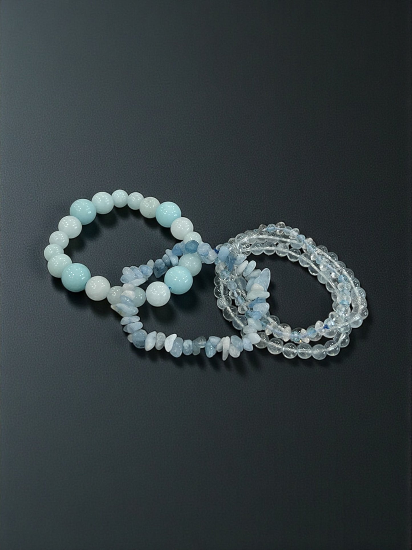 Aquamarine Bead Bracelets