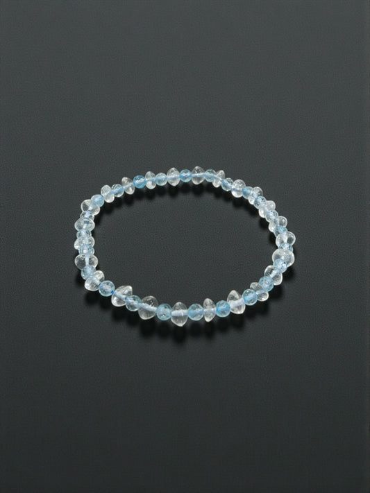 Aquamarine Bead Bracelets