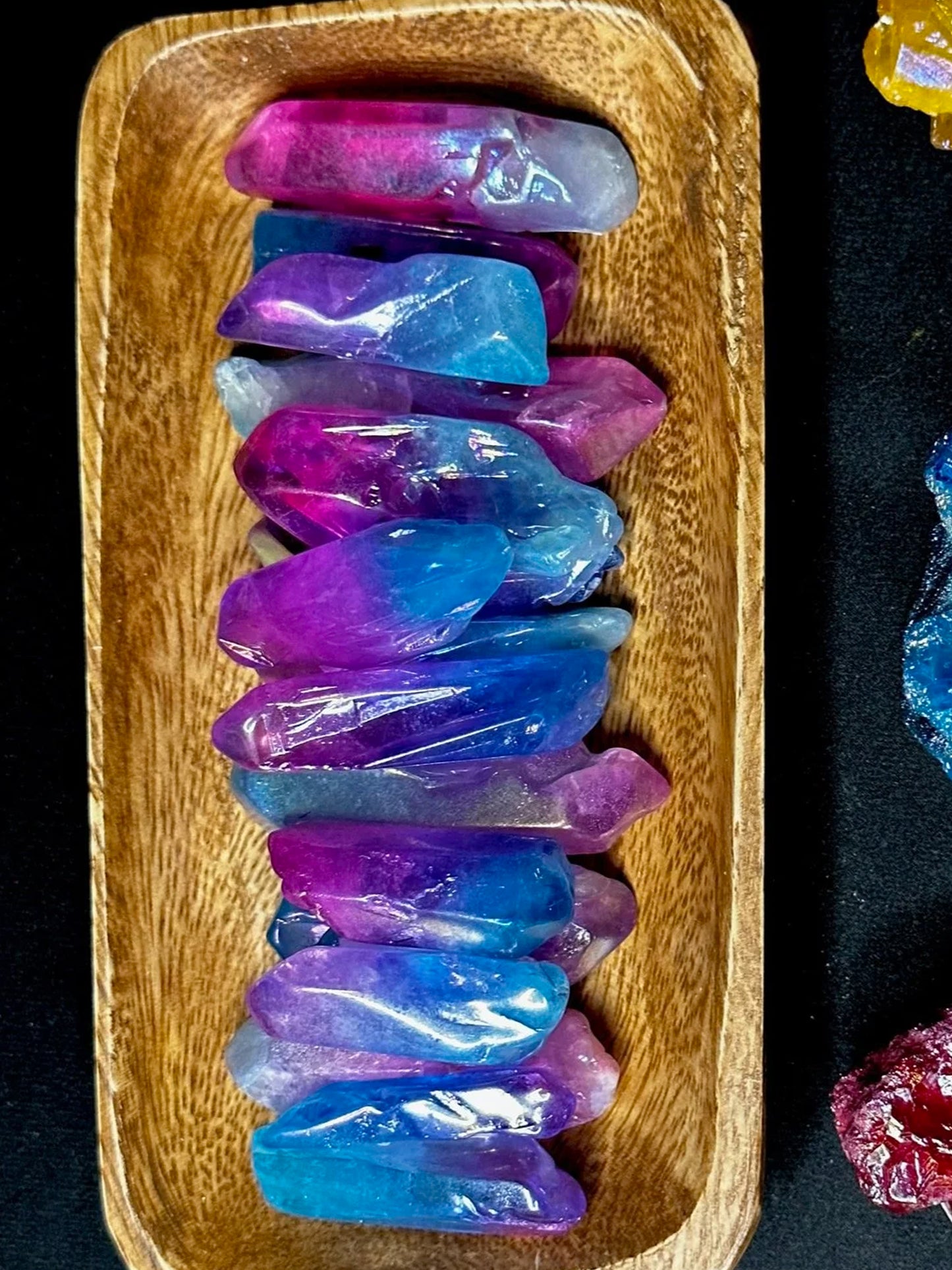 Aura Coated Clear Quartz Raw Points