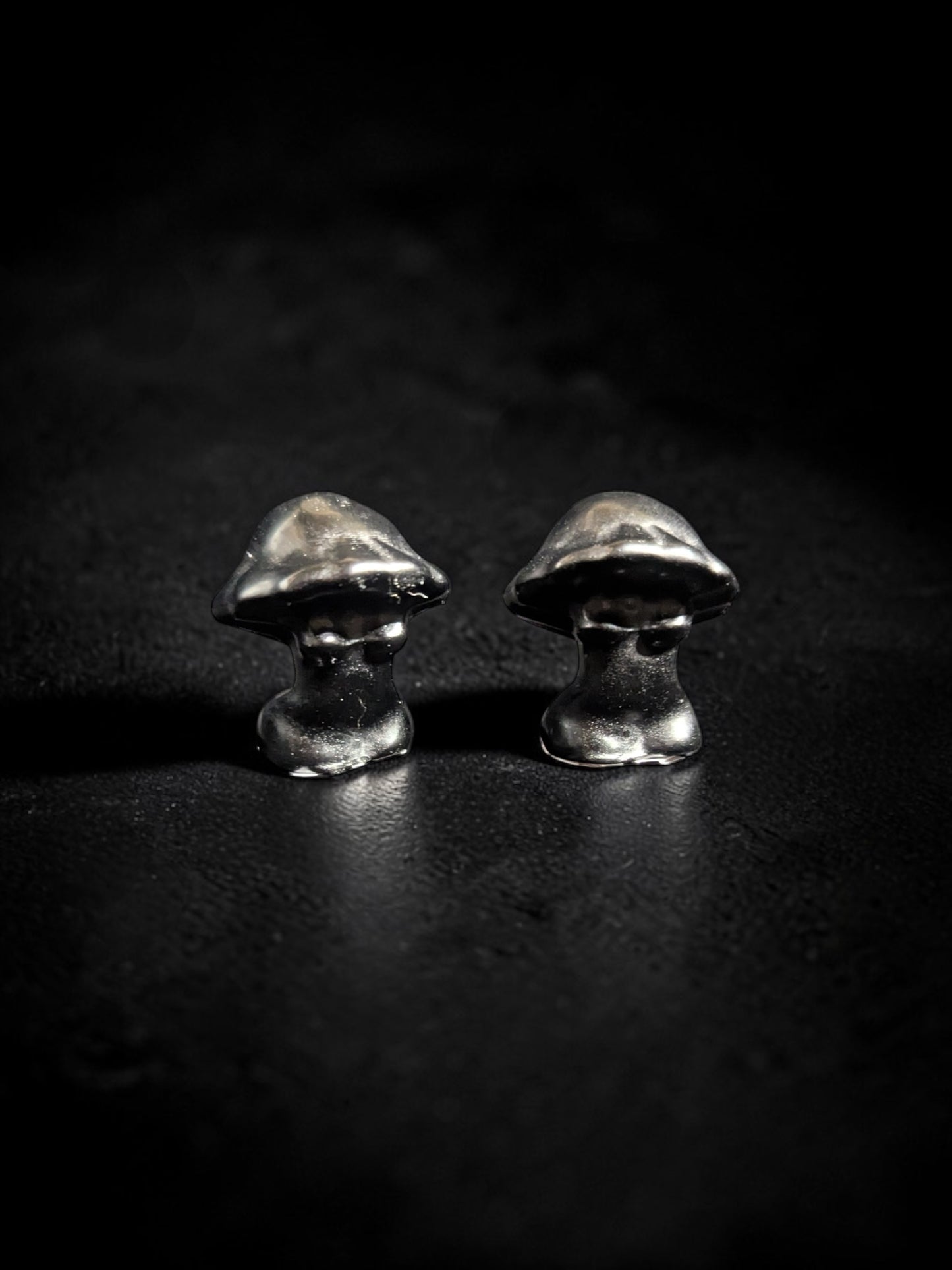 Black Obsidian Mushroom Goddess