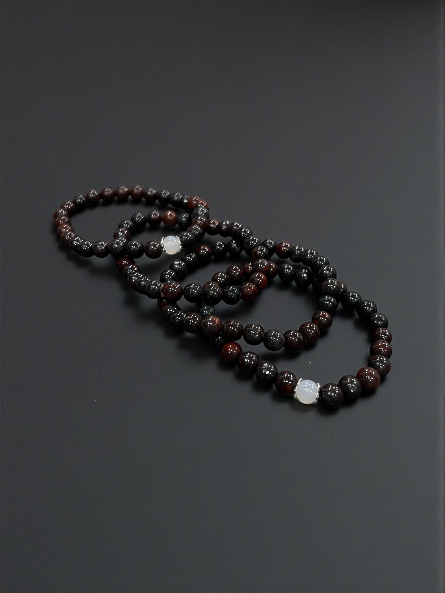 Black Bloodstone Bead Bracelets