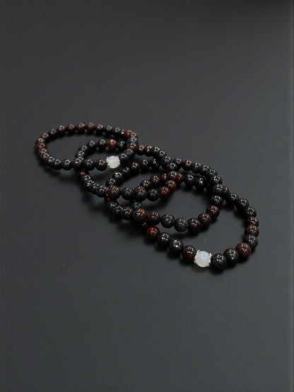 Black Bloodstone Bead Bracelets