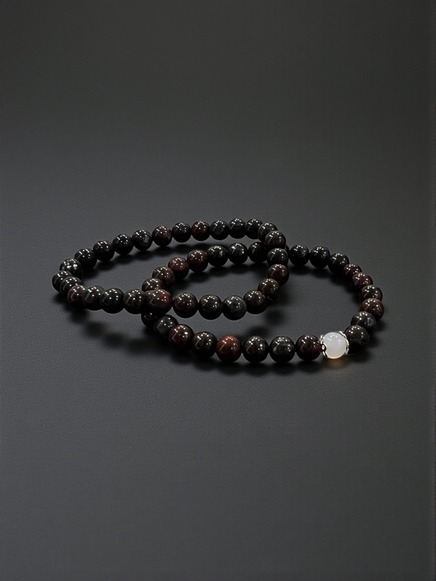 Black Bloodstone Bead Bracelets