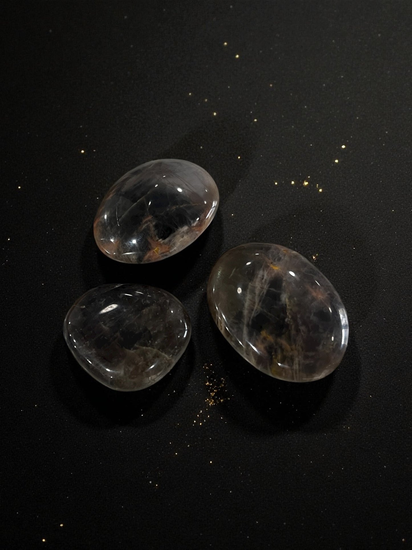 Black Moonstone Palmstones