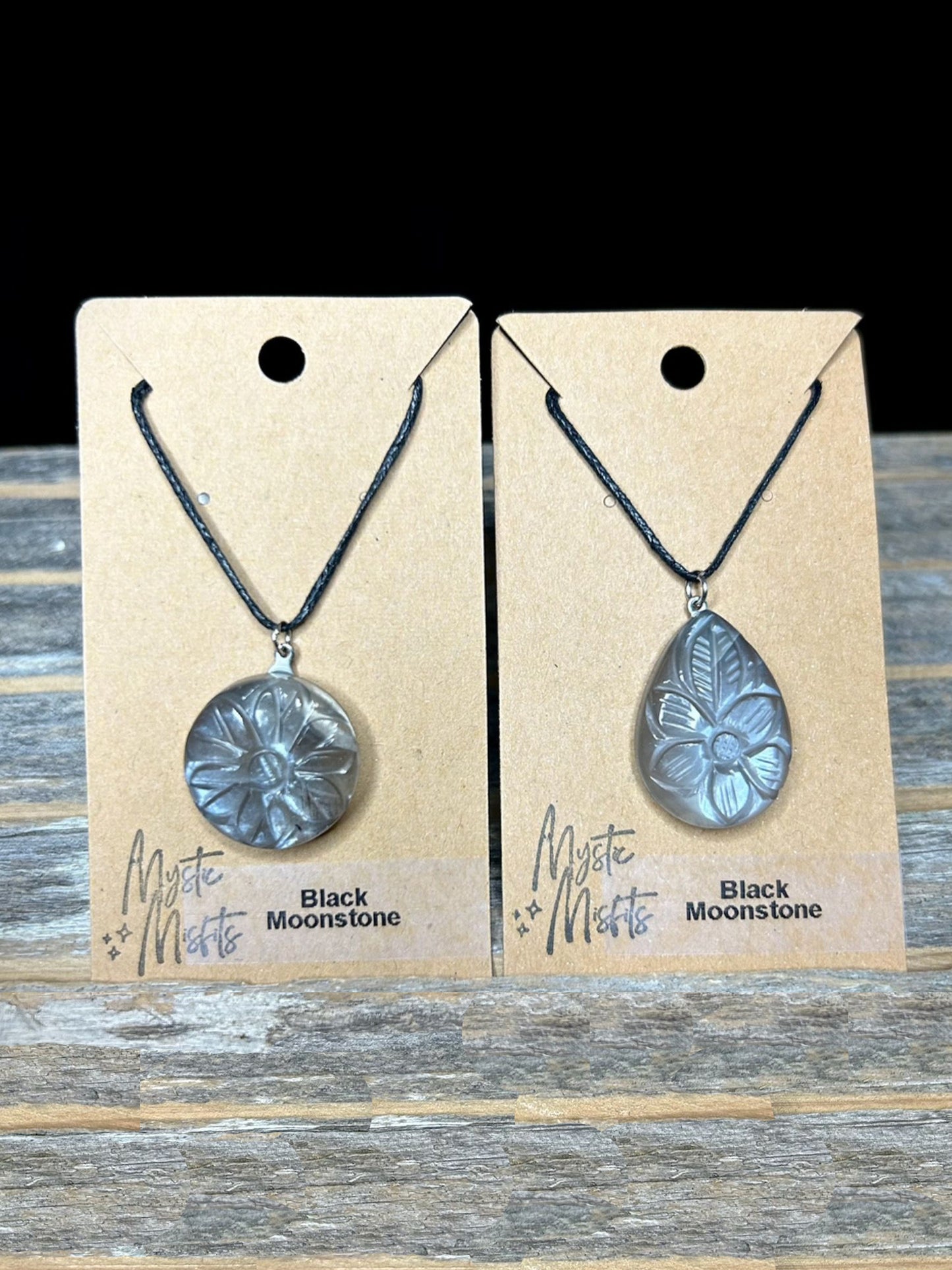 Black Moonstone Pendants