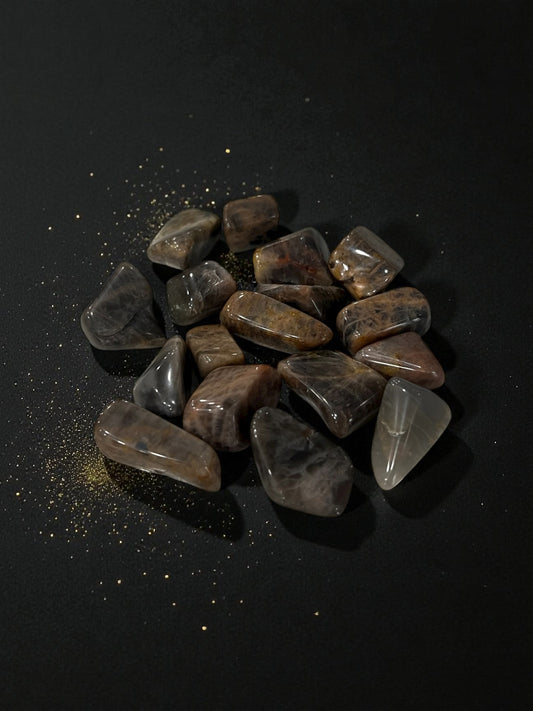 Black Moonstone Tumbles