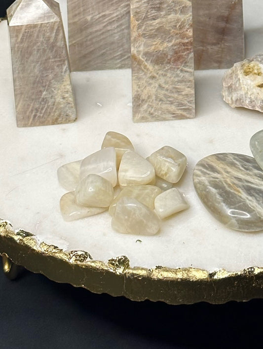 Blue Moonstone HQ Tumbles (High Quality)