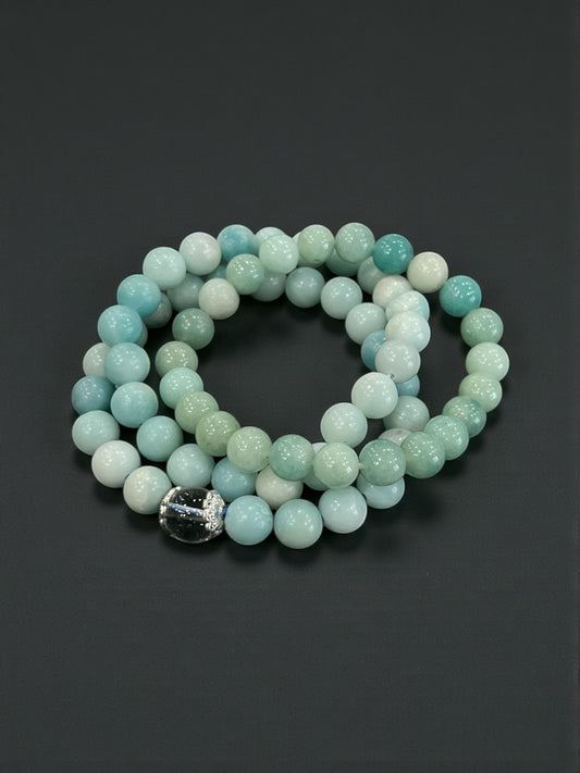 Blue Calcite Bead Bracelets