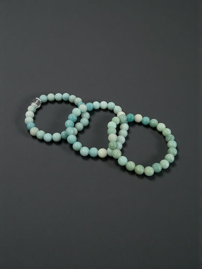 Blue Calcite Bead Bracelets