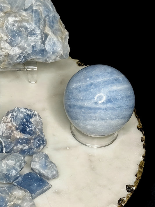 Blue Calcite Spheres