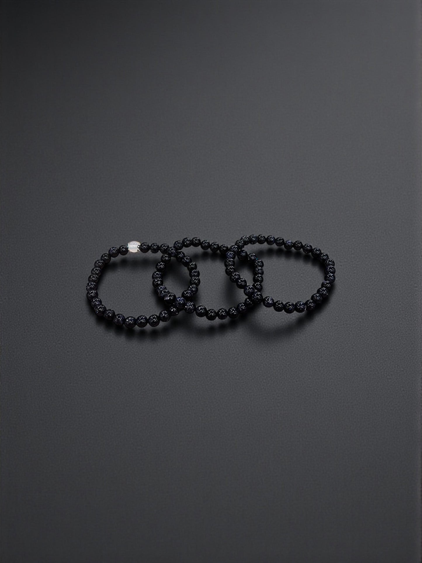 Blue Goldstone Bead Bracelets