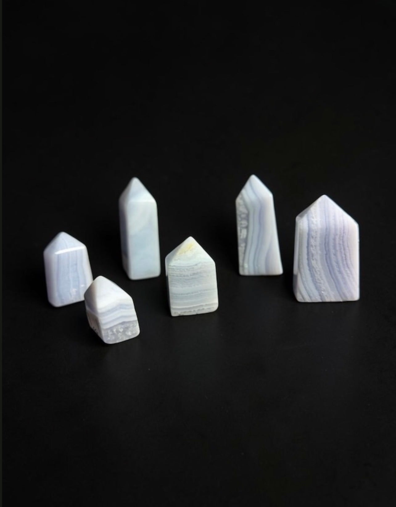 Blue Lace Agate Towers