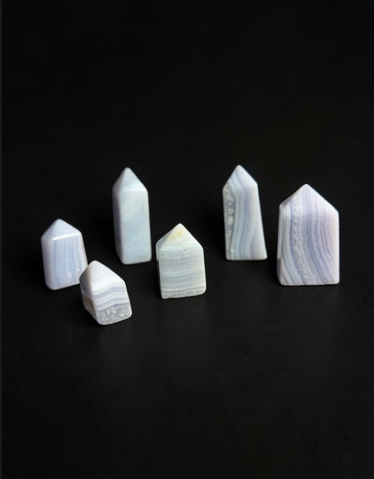 Blue Lace Agate Towers
