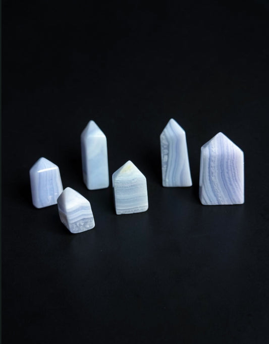 Blue Lace Agate Towers