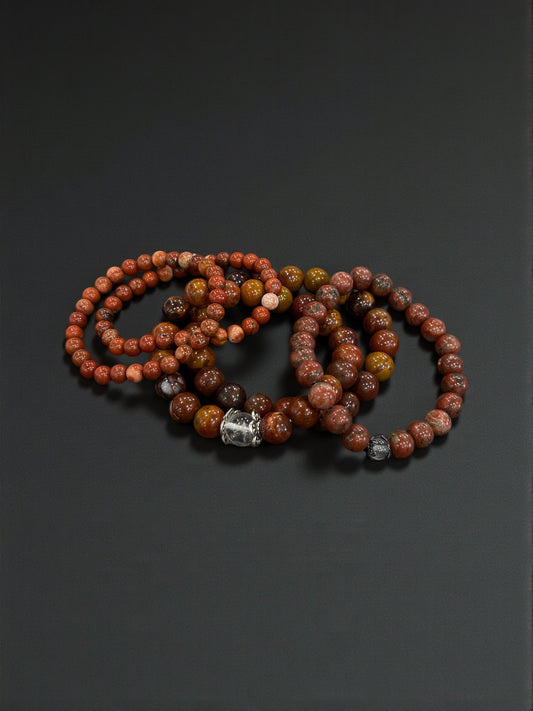 Brecciated Jasper Bead Bracelets