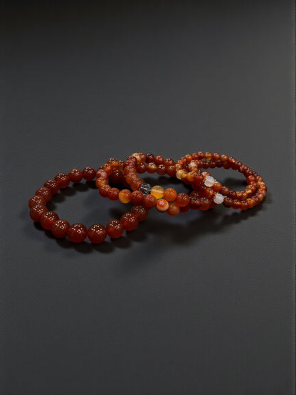 Carnelian Bead Bracelets