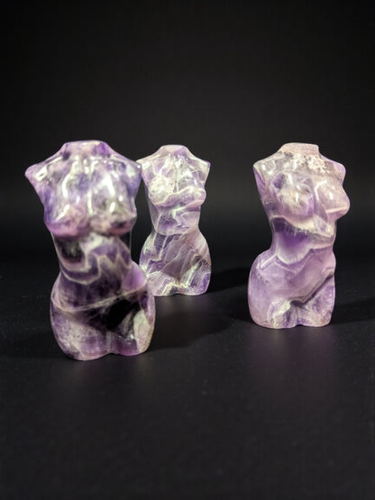 Amethyst Carved Women's Torso
