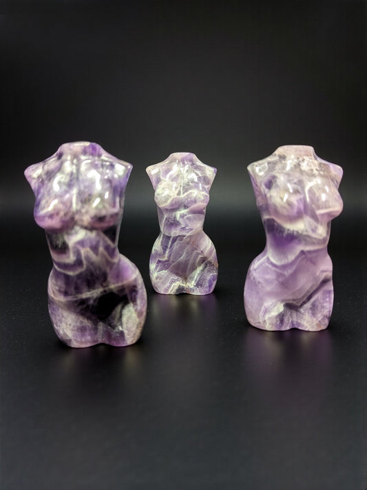 Amethyst Carved Women's Torso