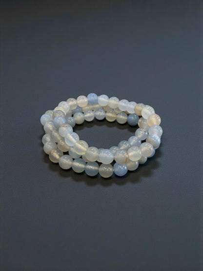 Chalcedony Bead Bracelets