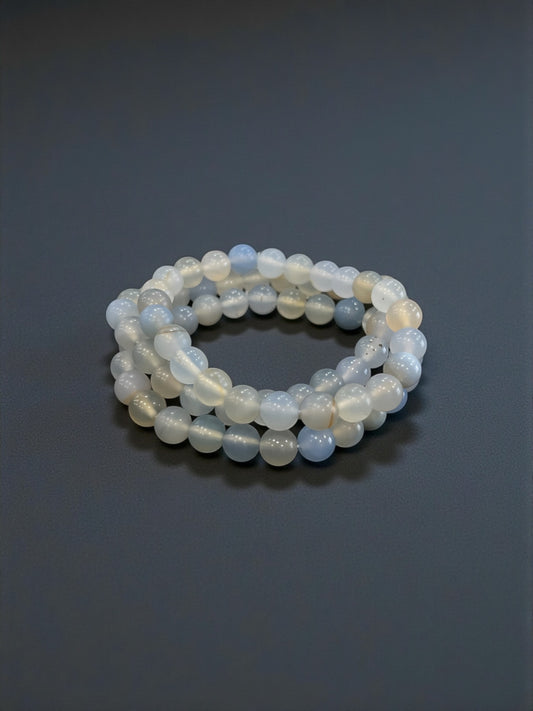 Chalcedony Bead Bracelets