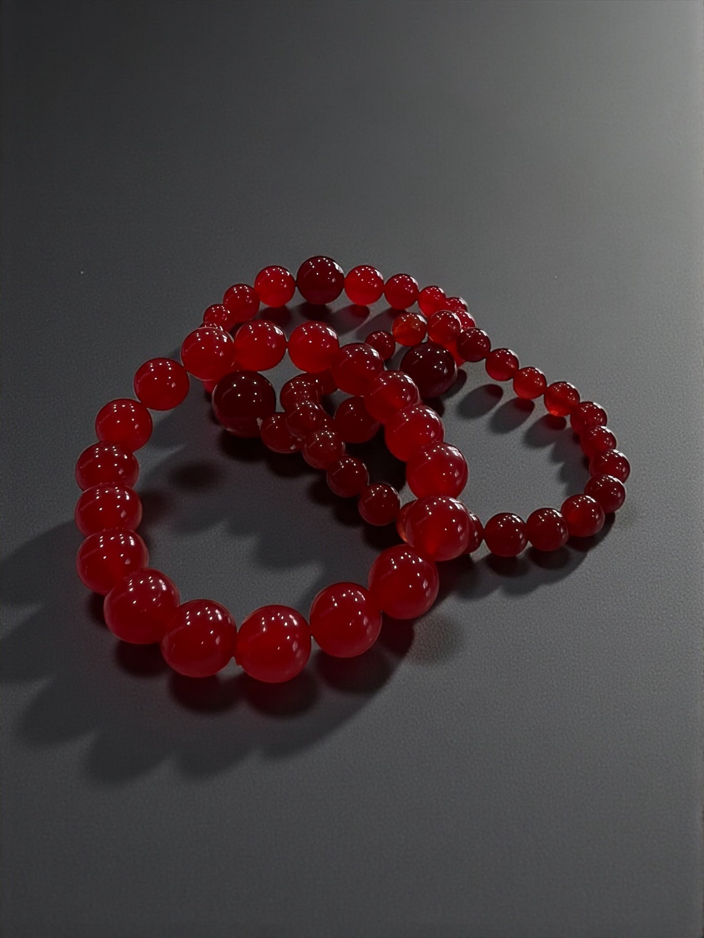 Cherry Quartz Bead Bracelets