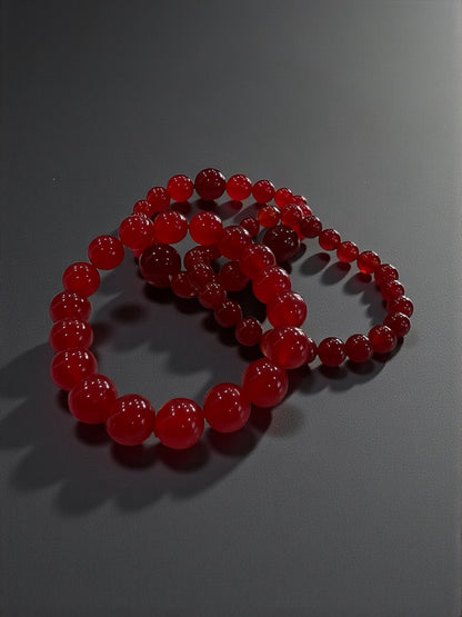 Cherry Quartz Bead Bracelets