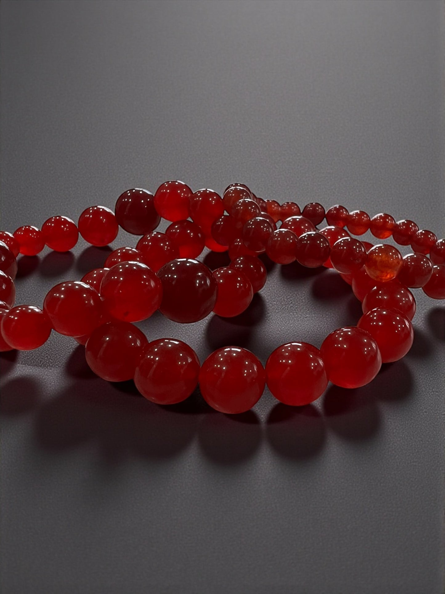 Cherry Quartz Bead Bracelets